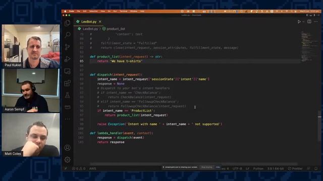 Continuing our chatbot build with Amazon LEX смотреть онлайн