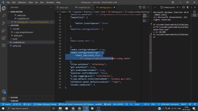 Install cpp libraries and include them in vscode using vcpkg and cmake (windows ,MSVC compiler ) смотреть онлайн