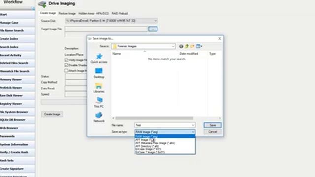OSForensics Demonstration - Creating A Forensic Image