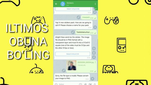 Telegram Uchun Sticker Yasash, Sticker Making, Как Сделать стикер, Telegram Sirlari смотреть онлайн