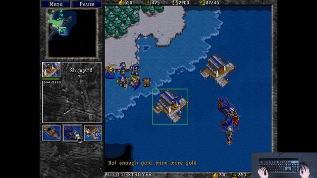 Warcraft 2 Battle.net Edition Human Campaign 4 ATTACK ON ZUL'DARE смотреть онлайн