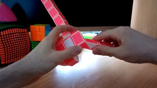 Огромная змейка Рубика (72 элемента)! Как собрать молот (hammer) из змейки Рубика) смотреть онлайн