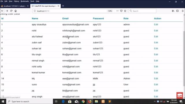 Cakephp3.x Update Data Part-13 | How To Update Data Into Database? смотреть онлайн
