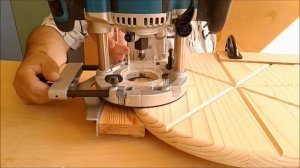 Фрезерование замкнутого паза по кругу в разделочной доске, circular milling groove