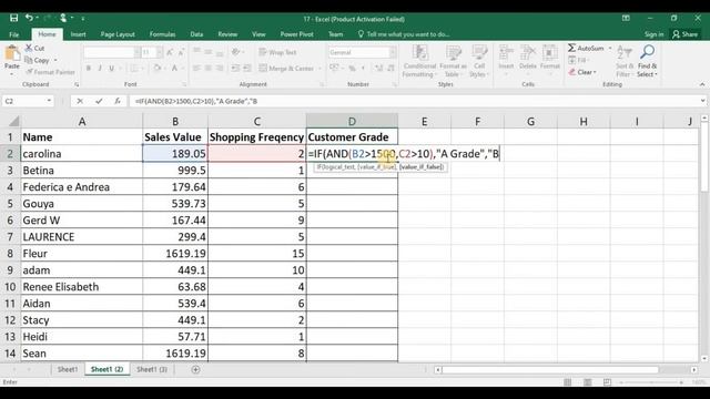 Excel Training 17 – IF formula, IFERROR, Use AND, OR in IF, Error in formulas смотреть онлайн
