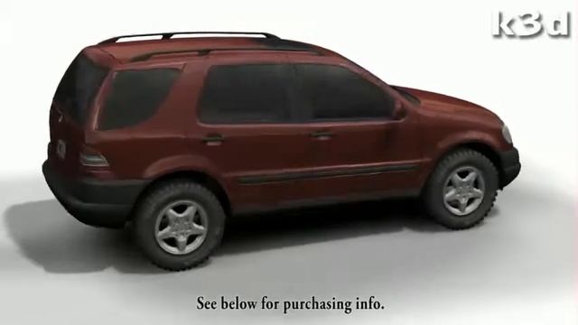 Mercedes Benz ML Class 3D Model By K3d.