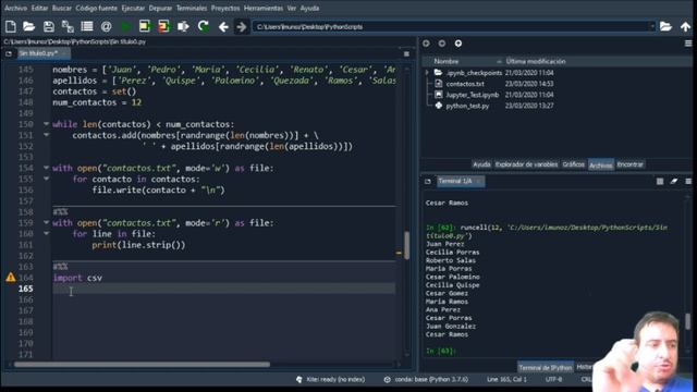 Python 101 - Archivos txt y csv смотреть онлайн