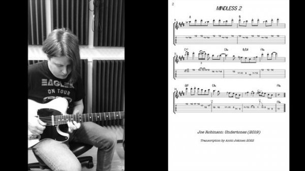 Mindless guitar solo by Joe Robinson #joerobinson #guitarsolo #guitartabs