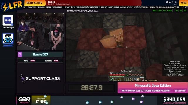 Minecraft: Java Edition en 53:32 (Any% Random Seed Glitchless (Current Version)) [SGDQ22] смотреть онлайн