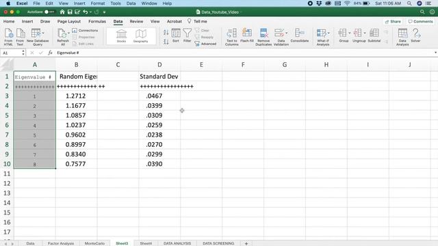 Factor Analysis - Parallel Analysis (Monte Carlo Simulator) (Part 4 of 6) смотреть онлайн