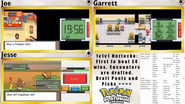 Draft Rounds 4 and 5 - Versus Nuzlocke Draft of Pokemon Platinum #7 смотреть онлайн