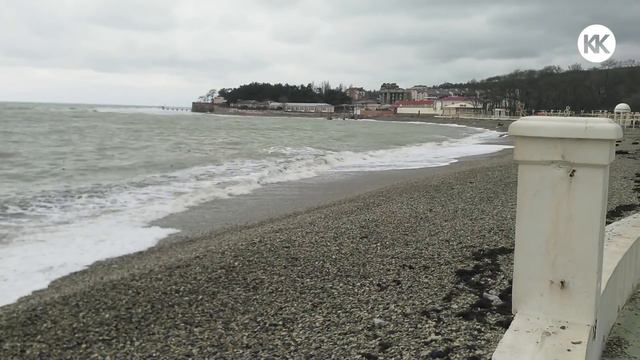 Дивноморское. Черное море. Как после урагана! Не впечатлило... смотреть онлайн