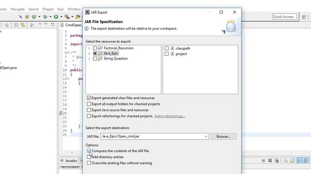 Open cmd through Executable jar смотреть онлайн