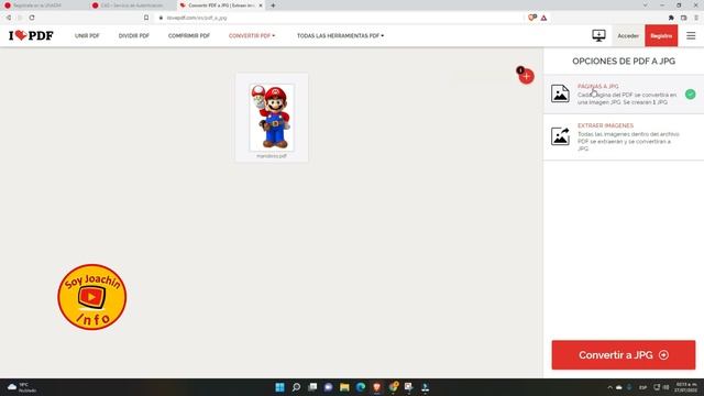 Convertir archivo PDF en JPG ? #SoyJoachinInfo смотреть онлайн