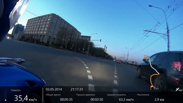 RUSSIA. MOSCOW.Honda GoldWing1800.