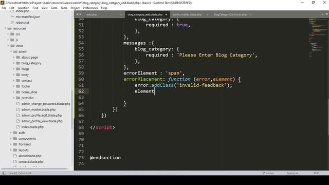 Laravel 9 Project #86 |Form Validation With JavaScript Part 2 смотреть онлайн