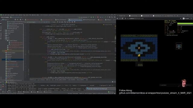 Stream #4 (Part 2) Coding the AI API for Dungeon Crawl Stone Soup смотреть онлайн