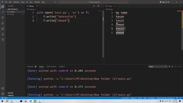 Create + Delete + Rename + Write + Read files with python in 2 minutes смотреть онлайн
