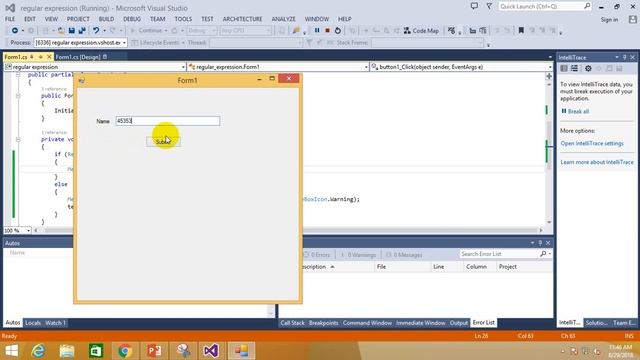 regular expression in C# Windows Form смотреть онлайн