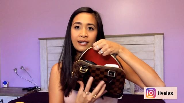 Louis Vuitton ALMA BB Comparison Of Empreinte, Damier Ebene, EPI Leather (what Fits, Mod Shots)