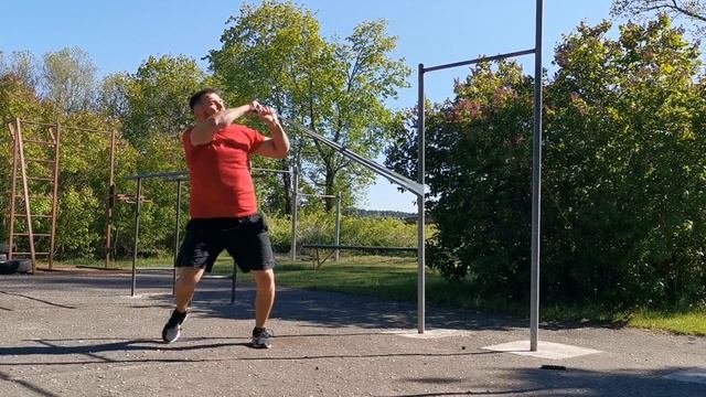 Интервальная борцовская тренировка с резиной по системе ТАБАТА часть2 TABATA Resistance Band Workou