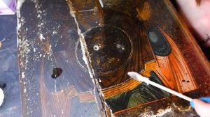 РЕСТАВРАЦИЯ ДРЕВНЕЙ ИКОНЫ за 4 минуты / Илья Тимкин