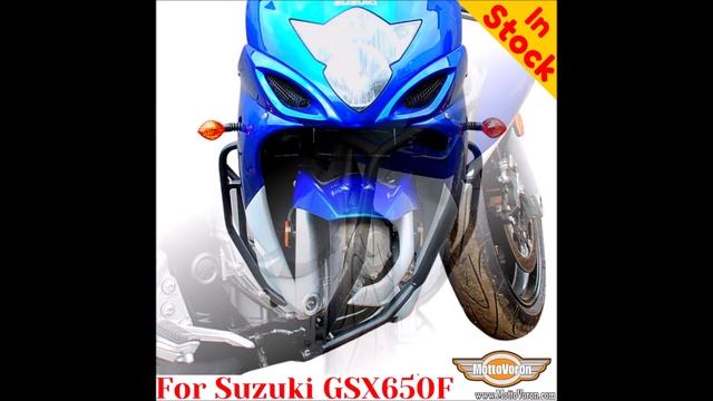 Suzuki GSX650F сrash bars engine guard смотреть онлайн