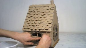 Домик из картона DIY