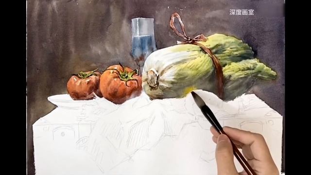Watercolor Still Life Painting Demonstration