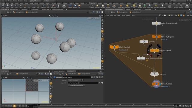 Houdini: Avoid Geometry-Intersections in For-Loops (where you copy geometries to points) смотреть онлайн