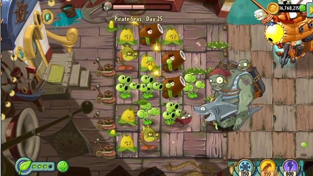 Plants Vs Zombies 2 Huge Zombies (Pirate Seas) Day 25 смотреть онлайн