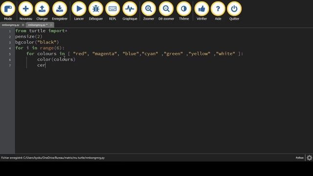 Python Turtle - Circle Spirograph Tutorial ||||تعلم كيفية رسم هذا الشكل الهندسي بلغة البايثون |||| смотреть онлайн