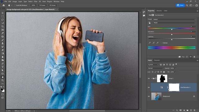 How To Change Background Color in Photoshop [For Beginners!] смотреть онлайн