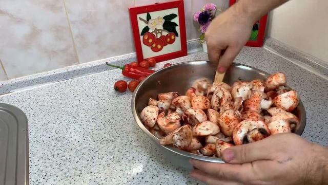 Индейка С Грибами в Рукаве/ Шашлык в Духовке/ Turkey with Mushrooms in Sleeve / Kebab in Oven / смотреть онлайн