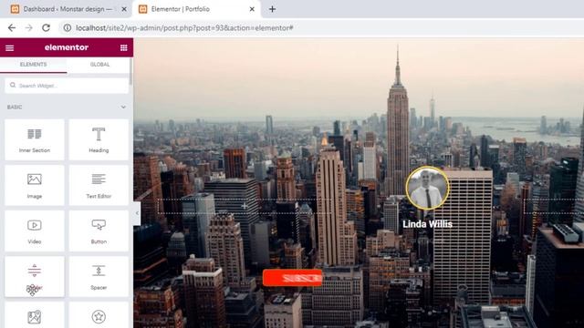 Glass Effect in Elementor Pro | Glassmorphism effect | Elementor Pro tutorial 2021 смотреть онлайн