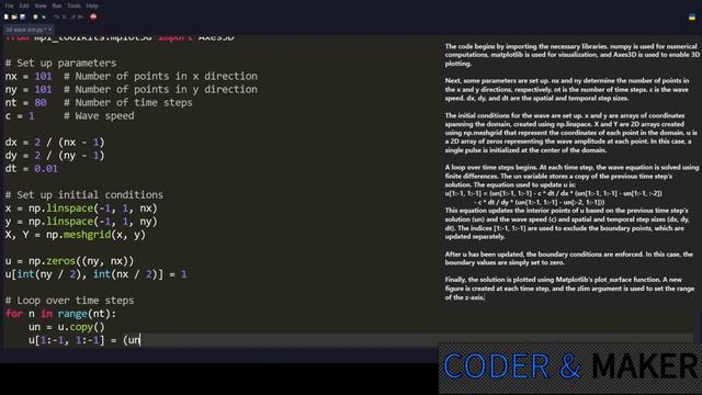 Python Specials #8 3D WAVE SIMULATION смотреть онлайн