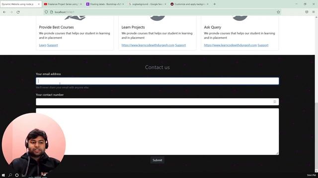 ?How to take query from user in our website | Freelance Project using node JS #7 смотреть онлайн