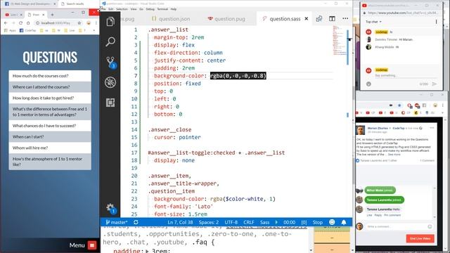 Building a Q & A section using HTML5 CSS3 Pug and Sass - Part 2 смотреть онлайн