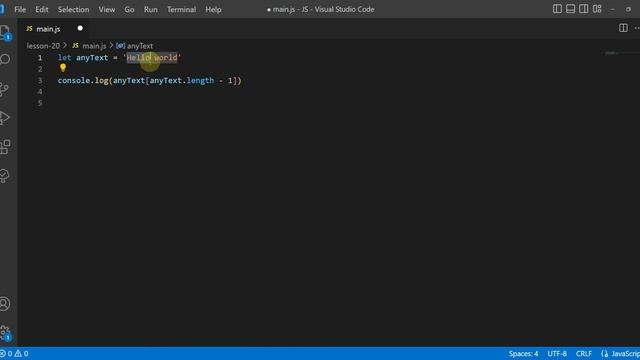 JavaScript. Строки. Варианты создания строк. Специальные символы. Свойства и методы строк. смотреть онлайн