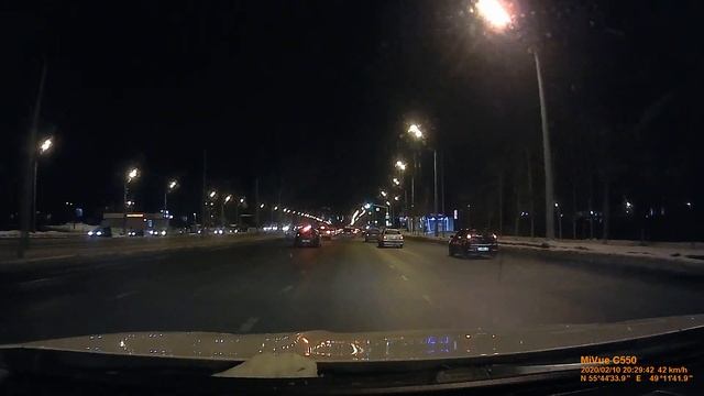 Ночная съемка Mio MiVue C550 смотреть онлайн