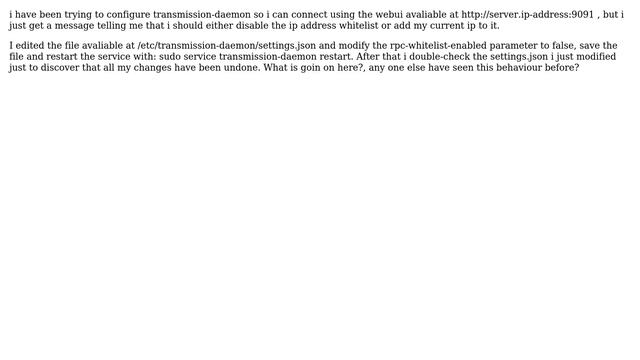 Ubuntu: Transmission-daemon keeps resetting (2 Solutions!!) смотреть онлайн