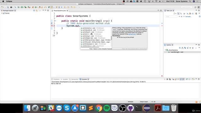 Printing To The Java Console - Java for Beginners & Experts смотреть онлайн