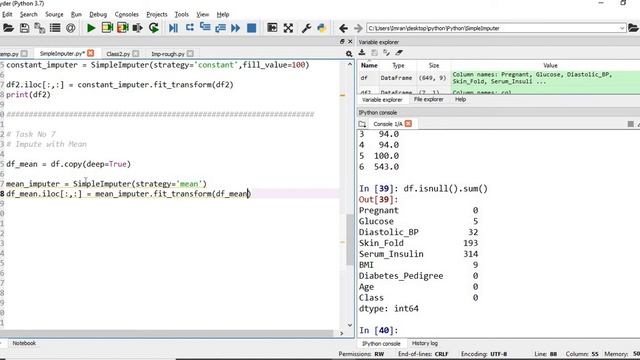 Machine Learning | Handling missing values using SimpleImputer | Data Imputation in Pandas смотреть онлайн