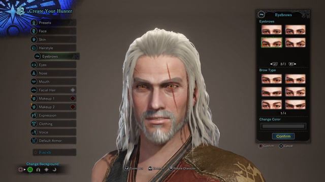 Monster Hunter World - How To Create Geralt Of Rivia (Witcher 3)