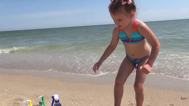 ❒ Замок из песка КРАСИМ ПЕСОК на пляже Цветной песок Пасочки из песка