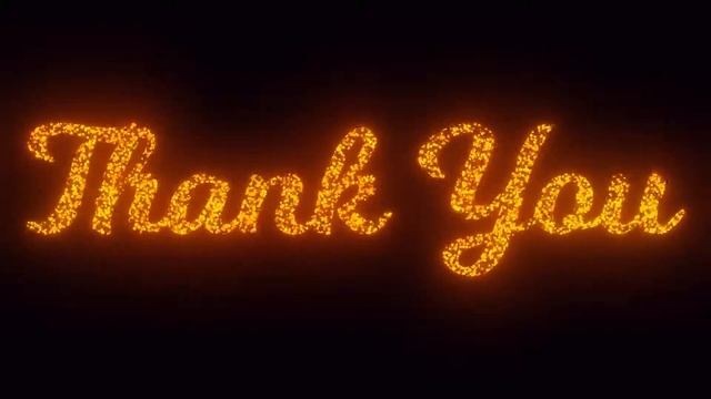 Thank You Text On Black Background, Flying Sparks, Particles Looping 2D Animation. 4K Download смотреть онлайн