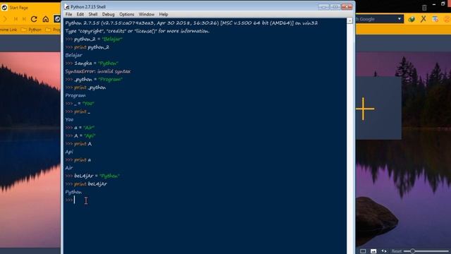 4. Aturan Penulisan Variabel | Tutorial Python 2.7 Bahasa Indonesia смотреть онлайн