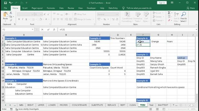 #221-How to use TRIM Formula in Excel with 8 Examples смотреть онлайн