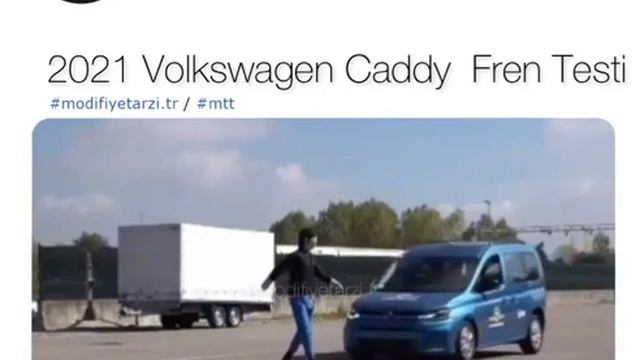 2021 Volkswagen Caddy fren testi ?? смотреть онлайн