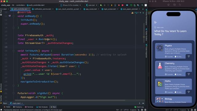 Flutter Firebase Detect or Check User Login | Listen to Auth Changes смотреть онлайн